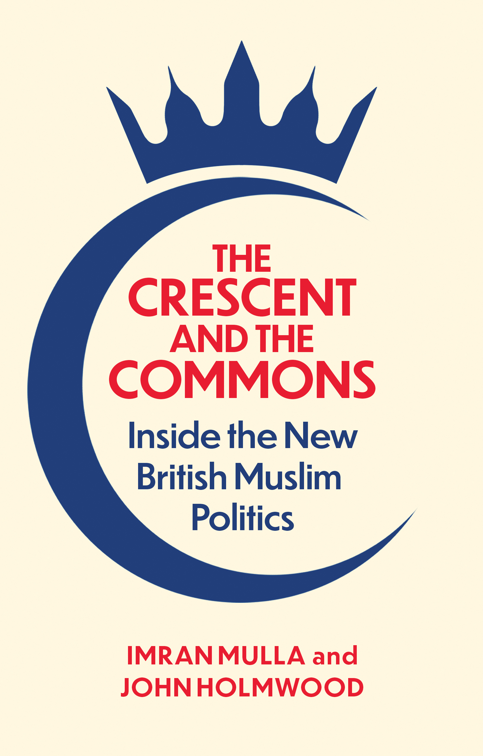 Book cover of 'Crescent and Commons' showing a crown over a crescent.