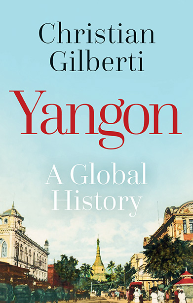 Book cover for Yangon showing an image of the city.